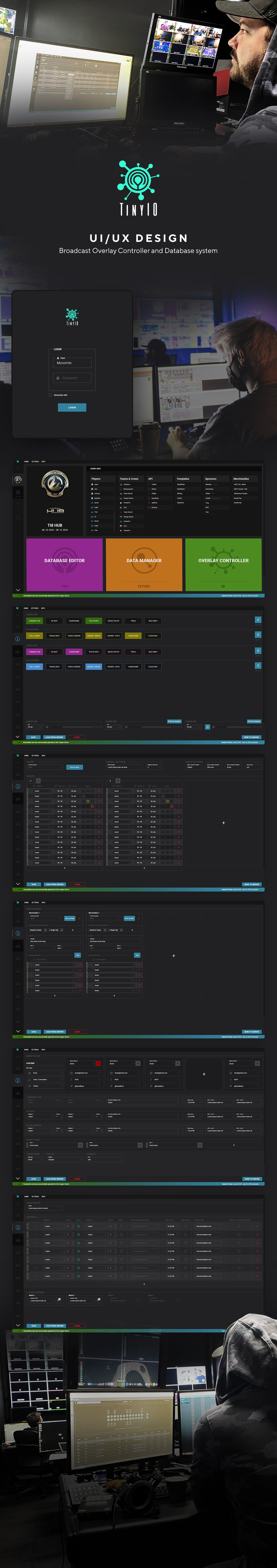 TinyIO Broadcast Overlay Controller System | v.1